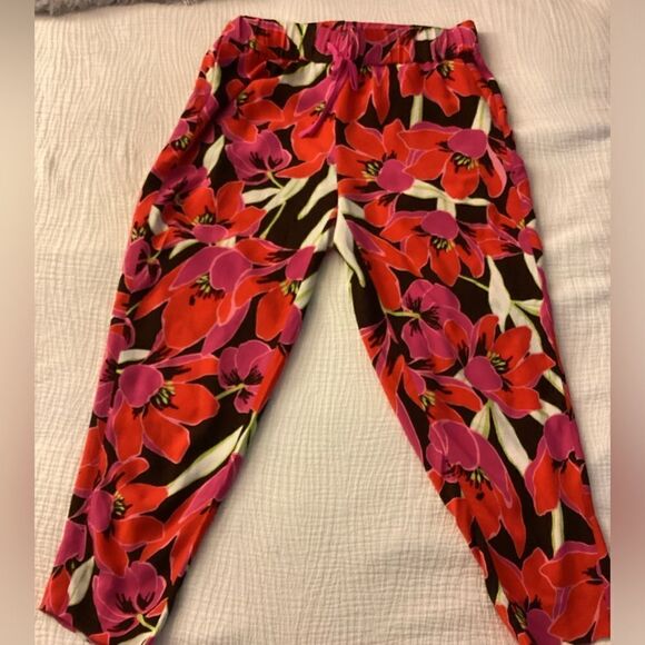 Kate Spade Sz 6 floral pants - Picture 2 of 10